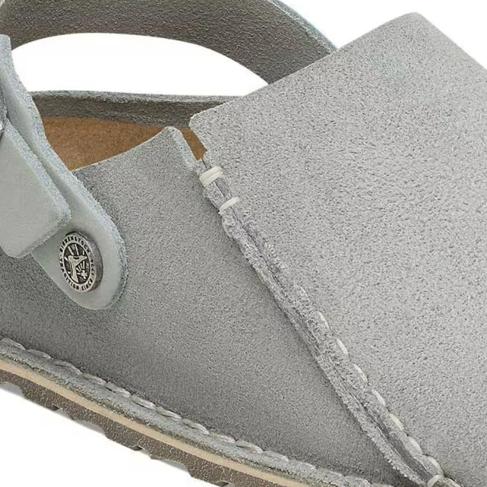 Birkenstock Gray Suede Mules - Picture 3 of 6
